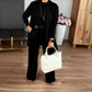 ⏳Offre spéciale à durée limitée⏰Ensemble élégant 3 pièces comprenant un long cardigan, un haut et un pantalon💞LIVRAISON GRATUITE