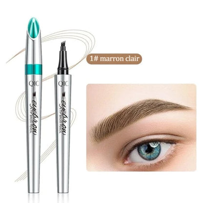 PAYER 1 OBTENIR 2🔥Stylo à sourcils Microblading 3D étanche, 4 pointes de fourche, crayon de tatouage